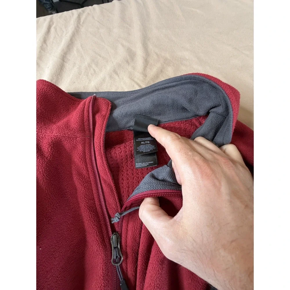 Lot of 3 North Face Sweater Windbreaker Jacket Men's XL Red Green Black